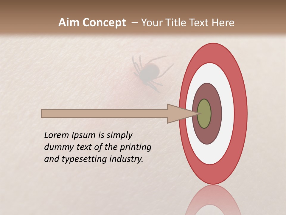 Dangerous Tick Borreliose PowerPoint Template