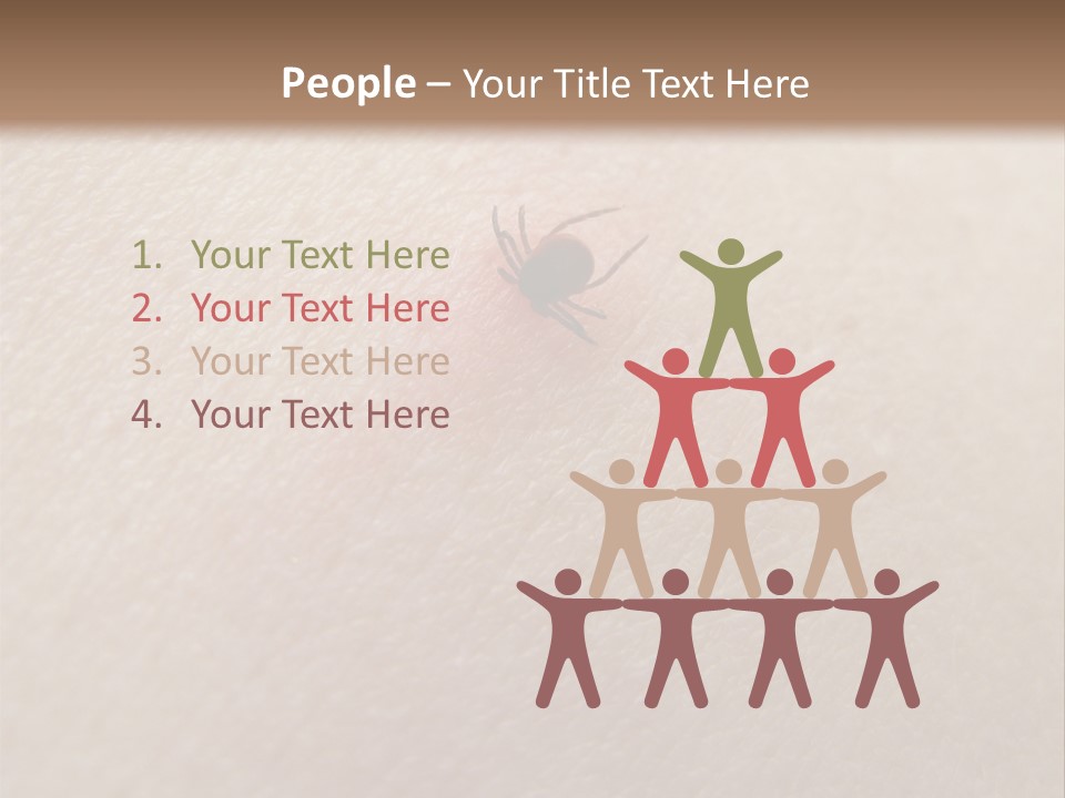 Dangerous Tick Borreliose PowerPoint Template