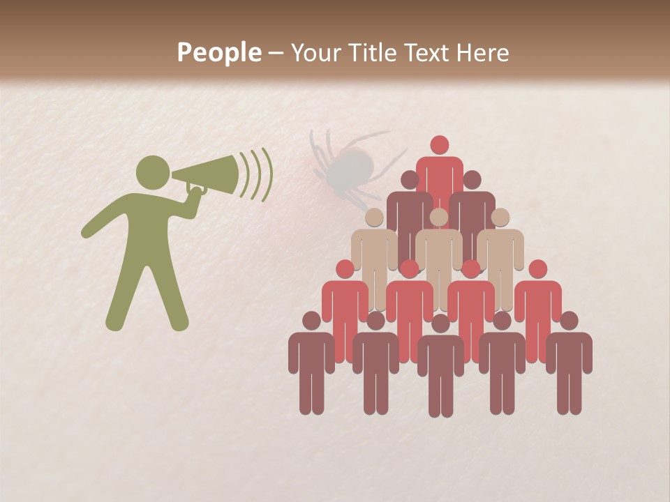 Dangerous Tick Borreliose PowerPoint Template