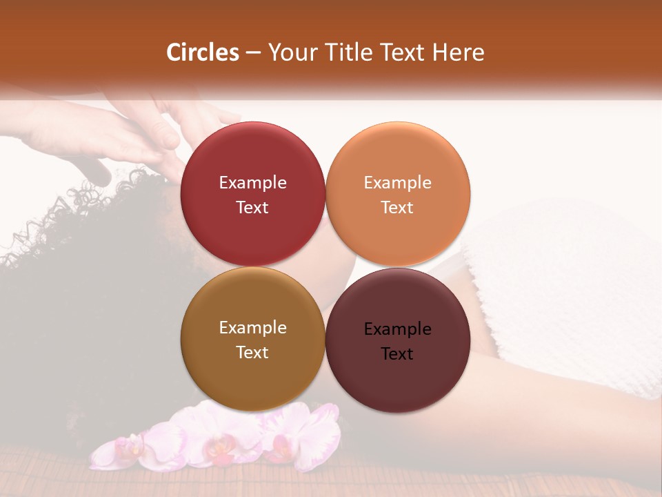 Relax Face Flowers PowerPoint Template