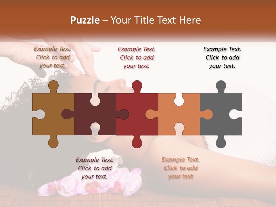 Relax Face Flowers PowerPoint Template