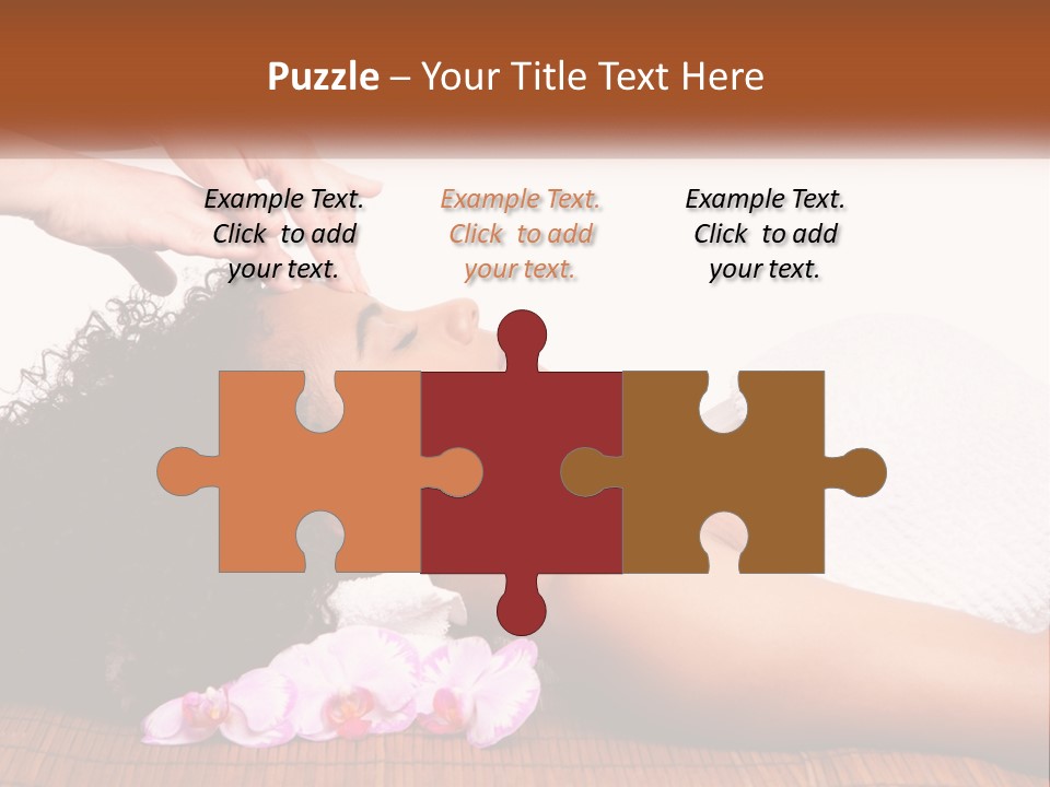 Relax Face Flowers PowerPoint Template