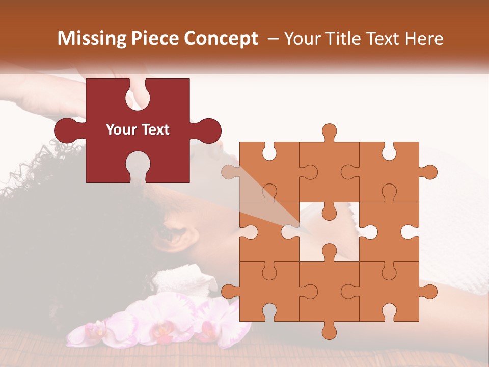 Relax Face Flowers PowerPoint Template