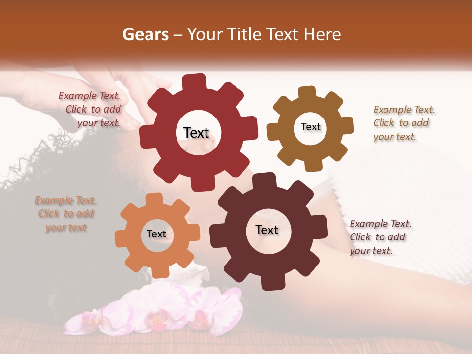 Relax Face Flowers PowerPoint Template