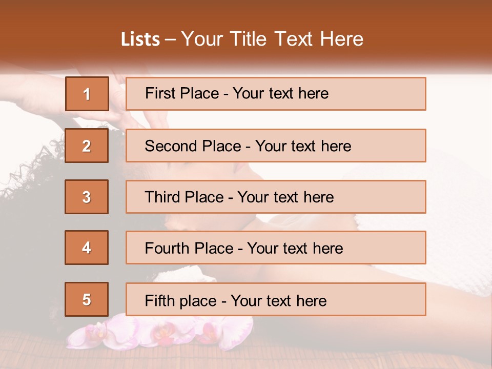 Relax Face Flowers PowerPoint Template