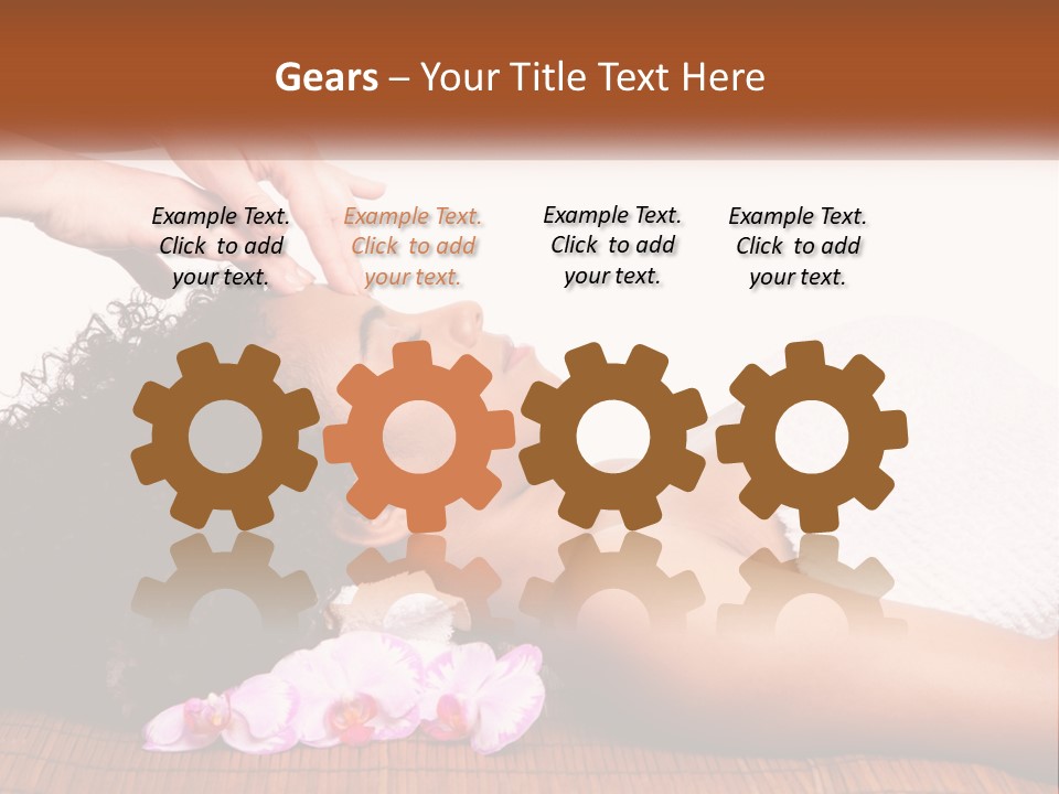 Relax Face Flowers PowerPoint Template