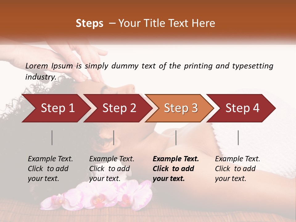 Relax Face Flowers PowerPoint Template