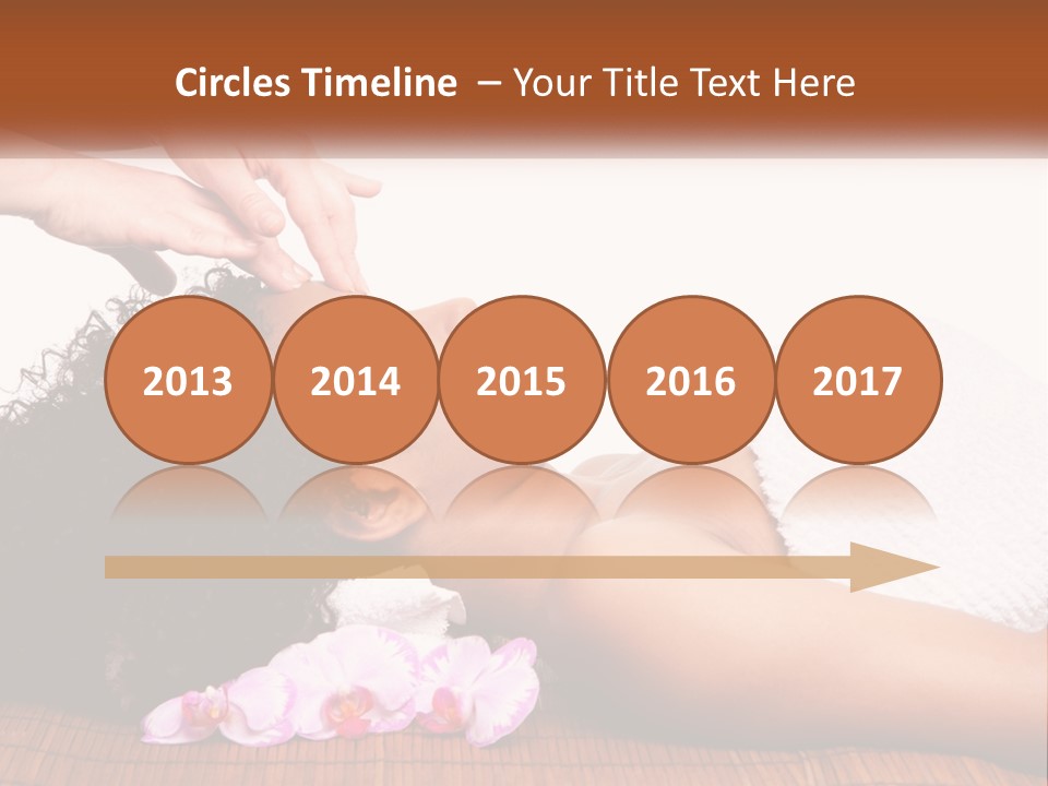 Relax Face Flowers PowerPoint Template