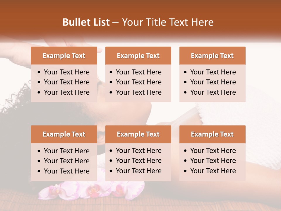 Relax Face Flowers PowerPoint Template