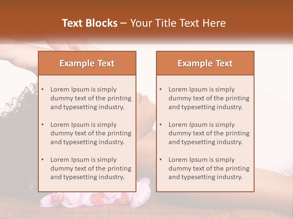 Relax Face Flowers PowerPoint Template