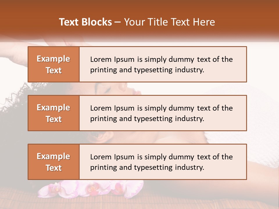 Relax Face Flowers PowerPoint Template