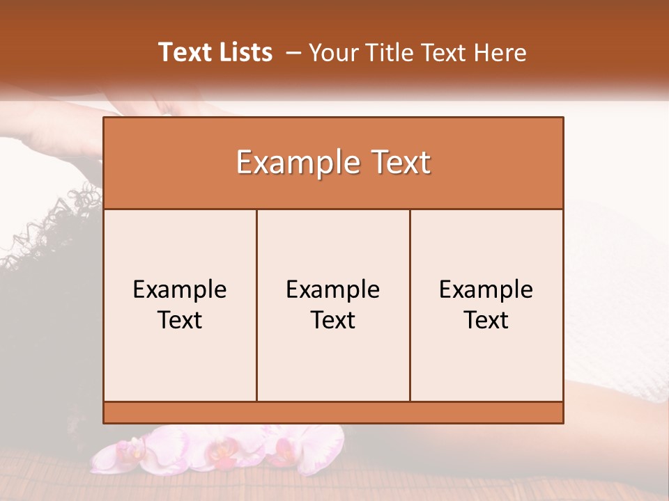 Relax Face Flowers PowerPoint Template