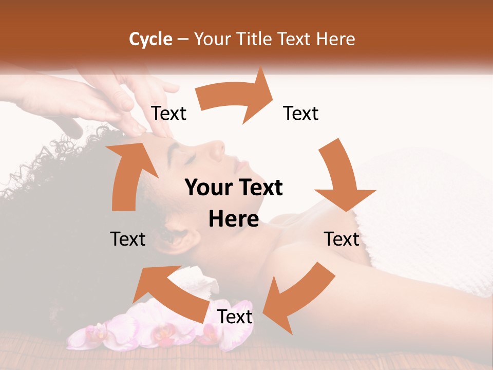 Relax Face Flowers PowerPoint Template