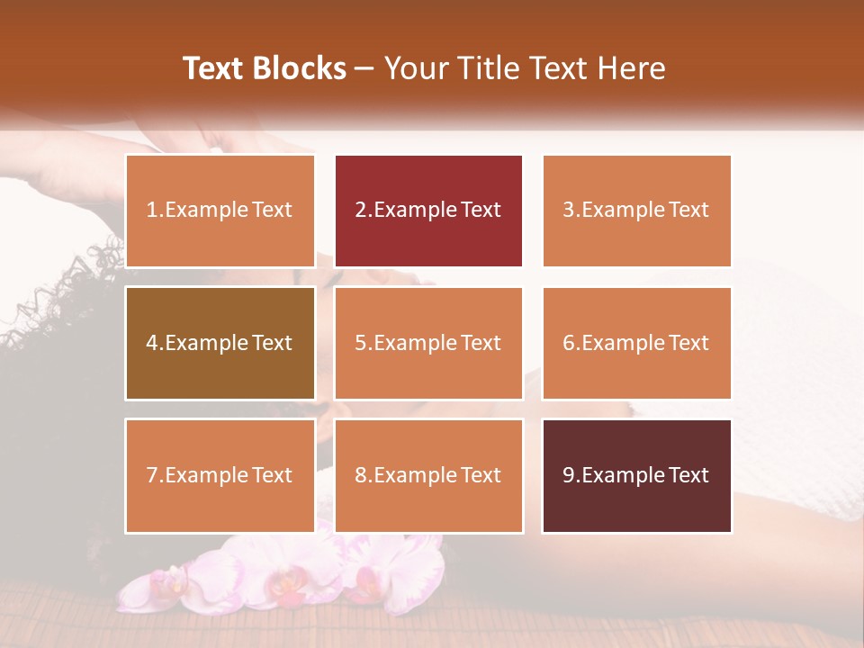 Relax Face Flowers PowerPoint Template