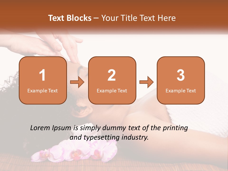 Relax Face Flowers PowerPoint Template