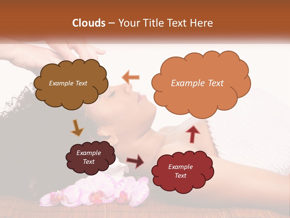 Relax Face Flowers PowerPoint Template