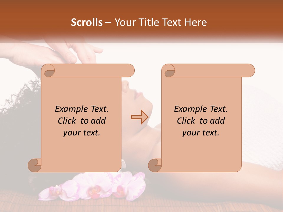 Relax Face Flowers PowerPoint Template