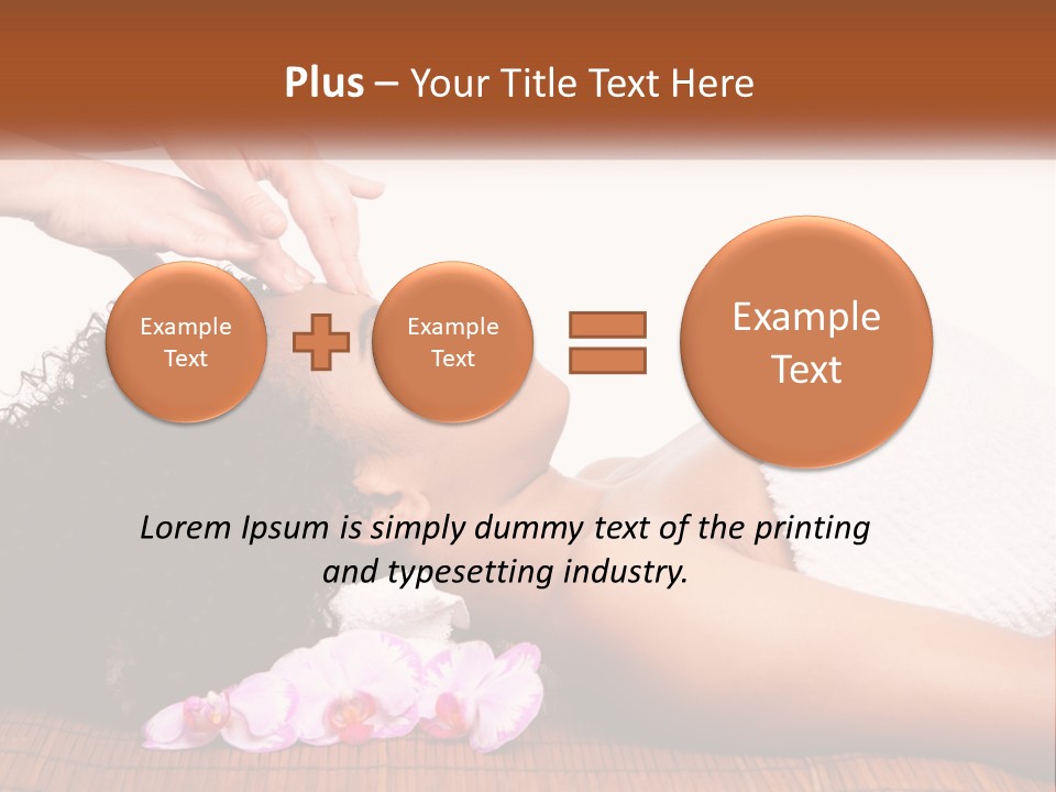 Relax Face Flowers PowerPoint Template