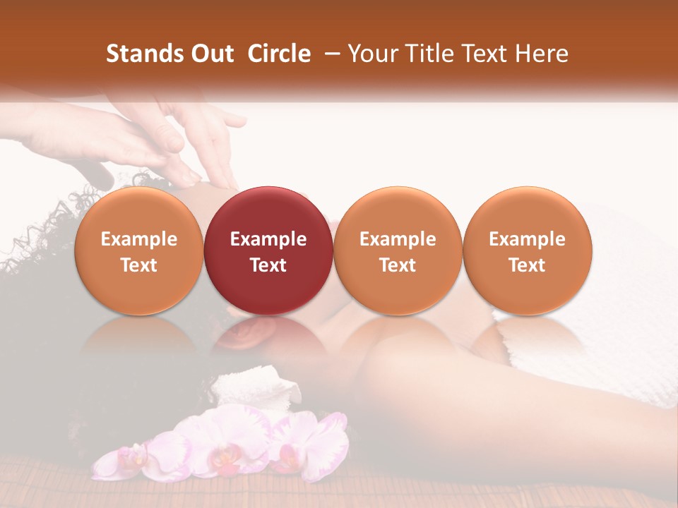 Relax Face Flowers PowerPoint Template