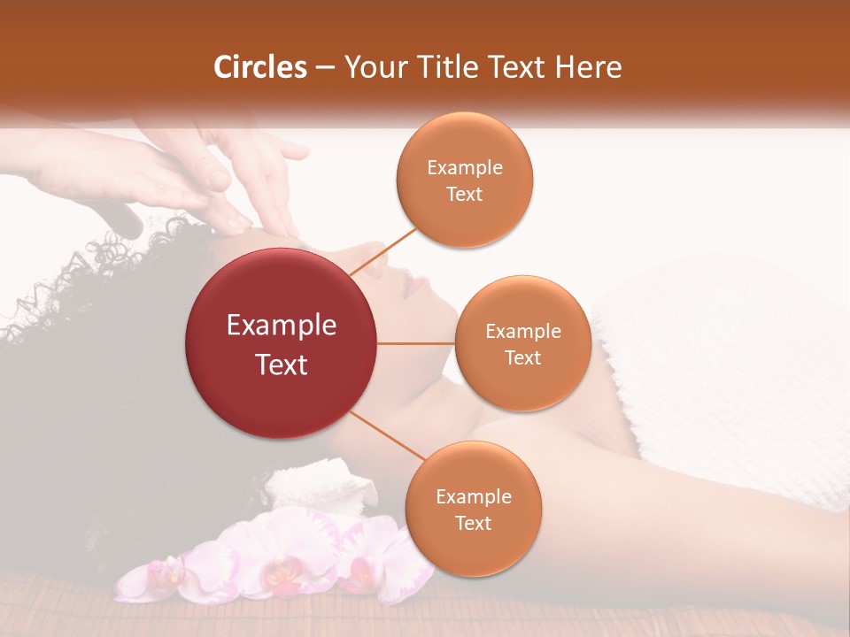 Relax Face Flowers PowerPoint Template