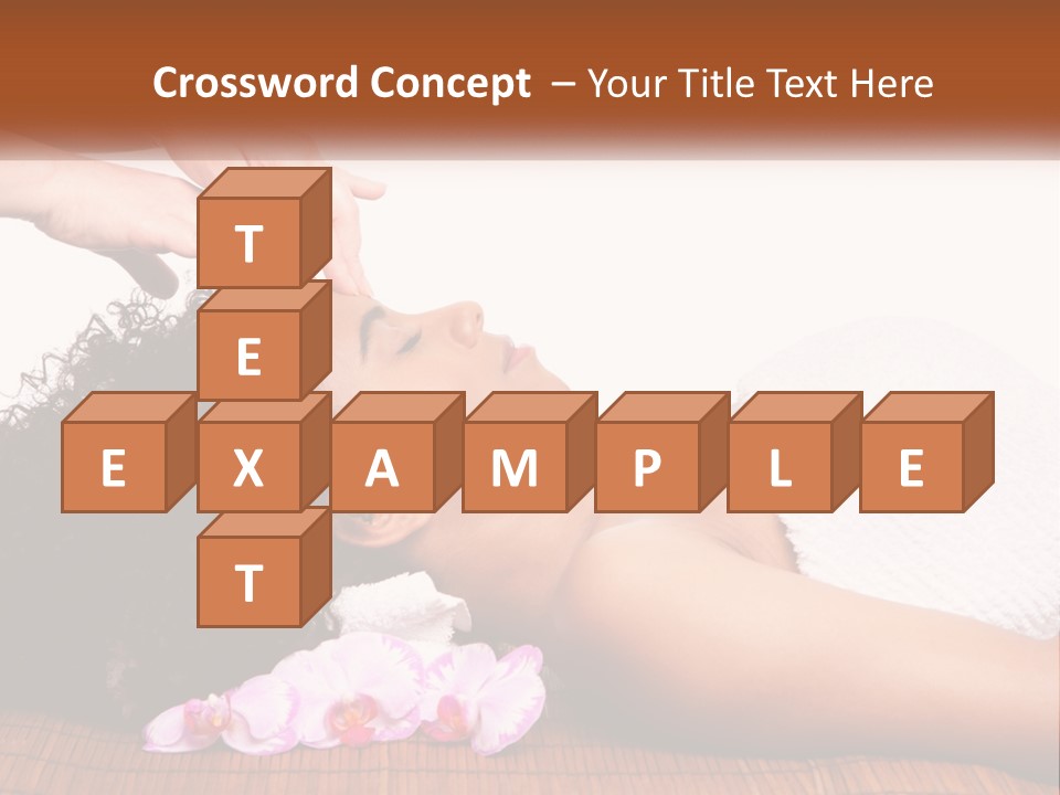 Relax Face Flowers PowerPoint Template