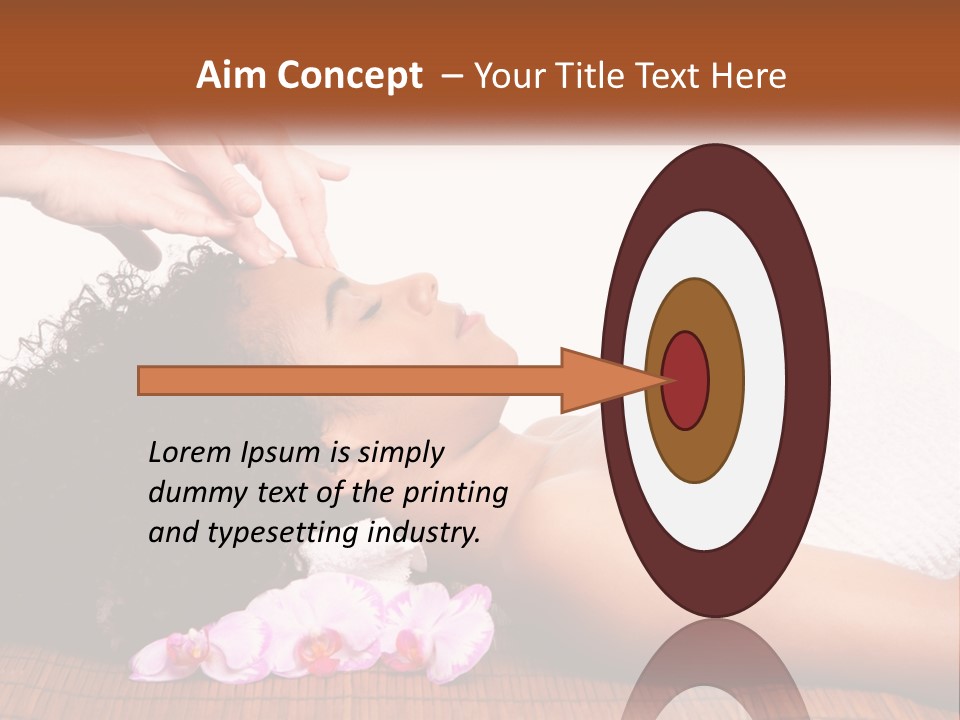 Relax Face Flowers PowerPoint Template