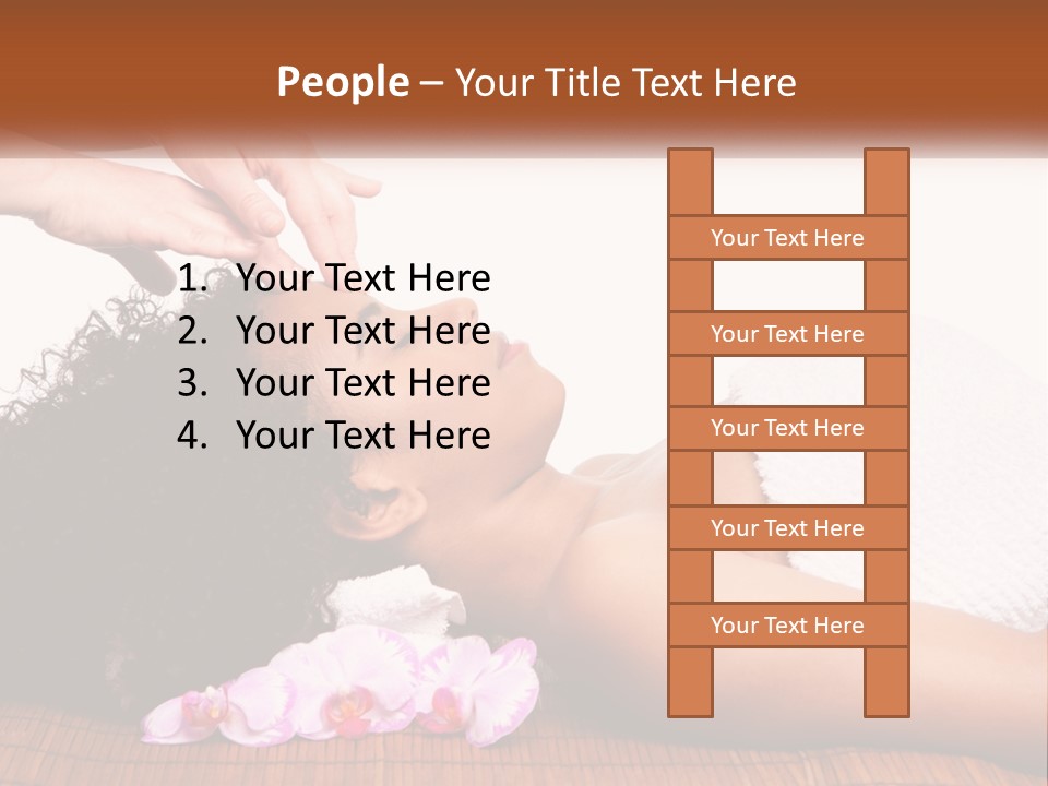 Relax Face Flowers PowerPoint Template