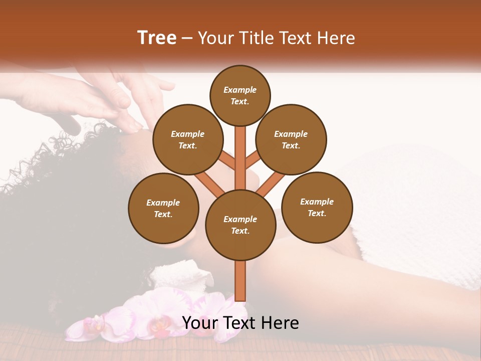 Relax Face Flowers PowerPoint Template