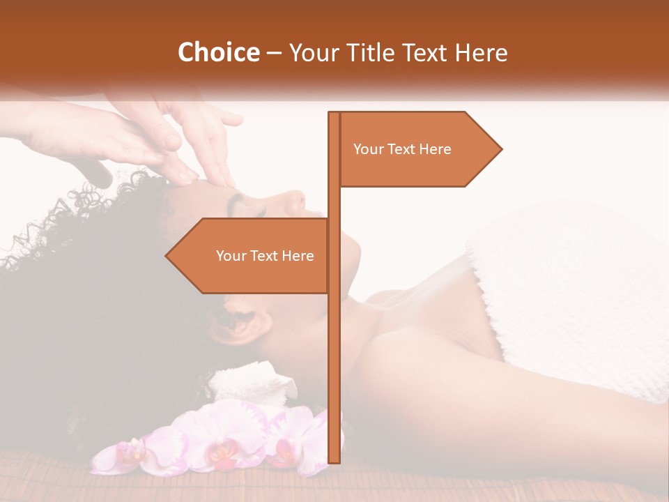 Relax Face Flowers PowerPoint Template