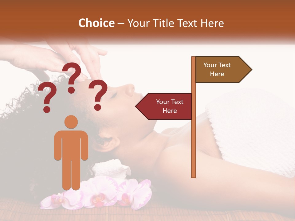 Relax Face Flowers PowerPoint Template