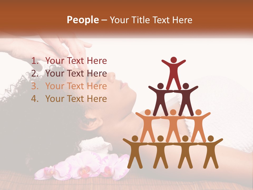 Relax Face Flowers PowerPoint Template