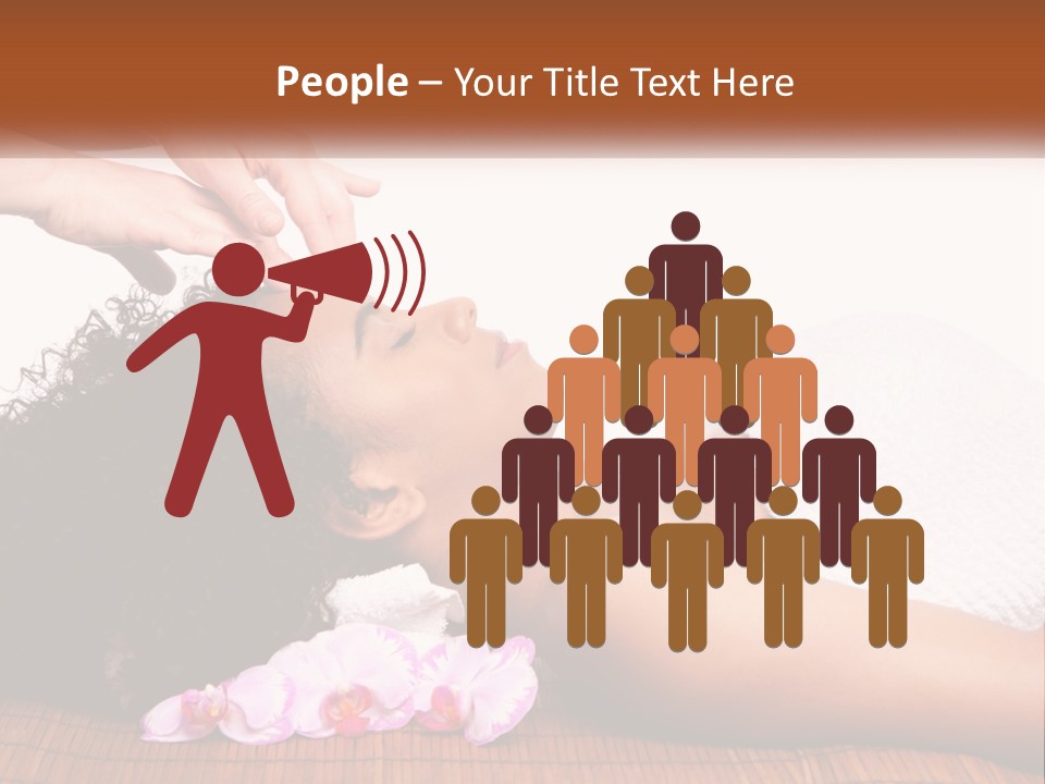 Relax Face Flowers PowerPoint Template