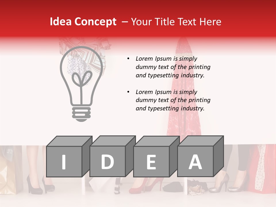 Heels Fashion Changing PowerPoint Template