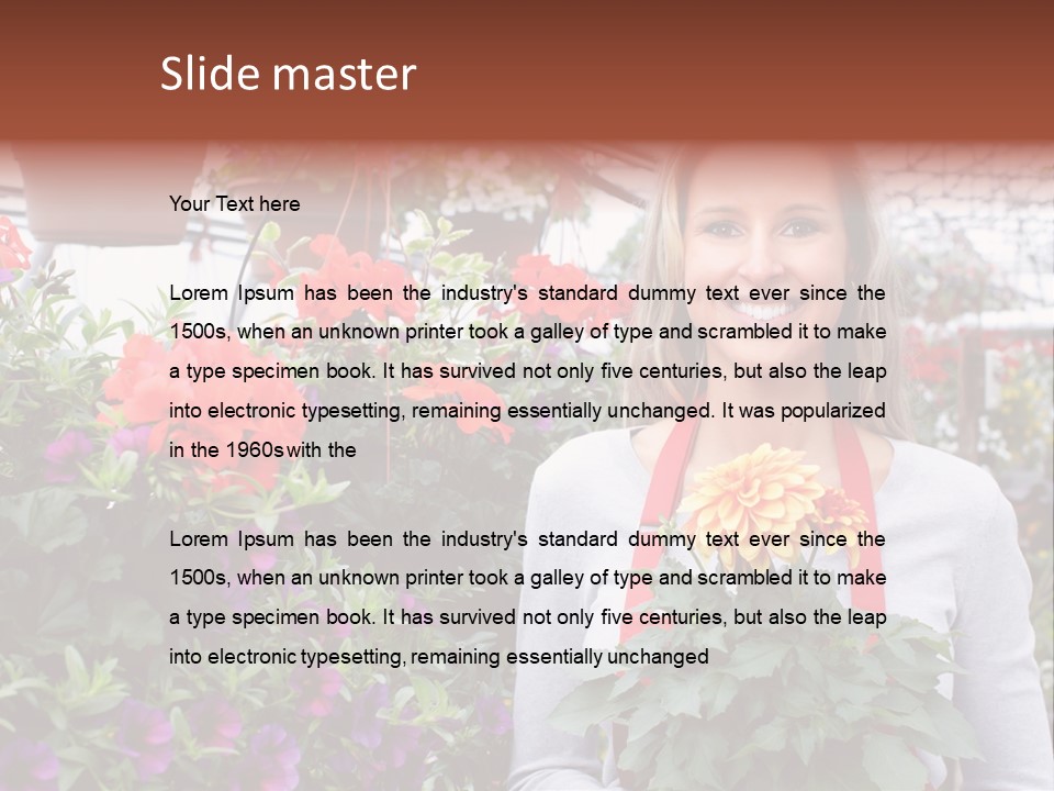 Summer Spring People PowerPoint Template