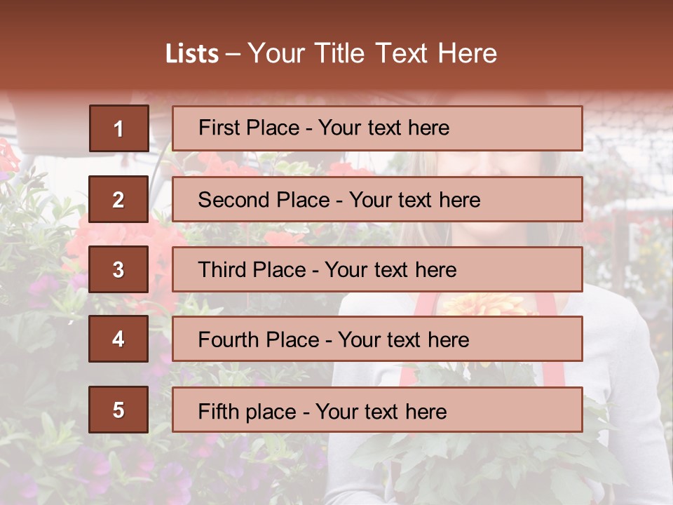 Summer Spring People PowerPoint Template