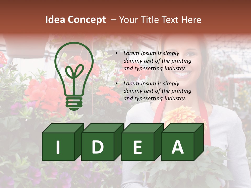 Summer Spring People PowerPoint Template