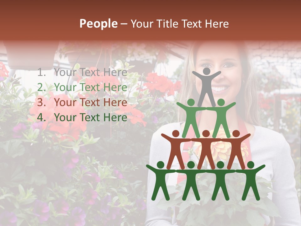 Summer Spring People PowerPoint Template