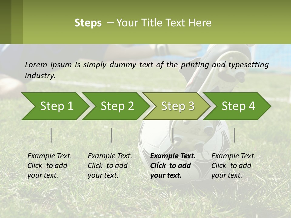 Park Lifestyle Soccer PowerPoint Template