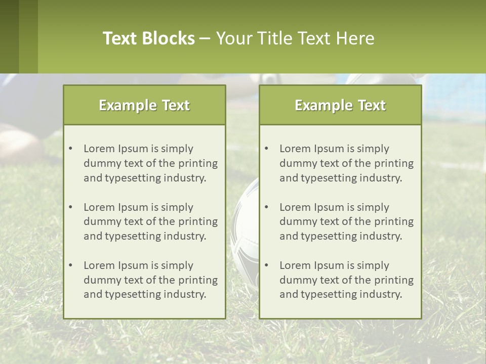 Park Lifestyle Soccer PowerPoint Template