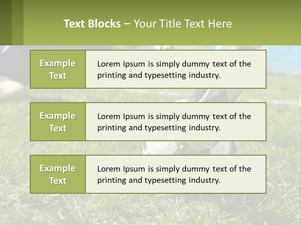 Park Lifestyle Soccer PowerPoint Template