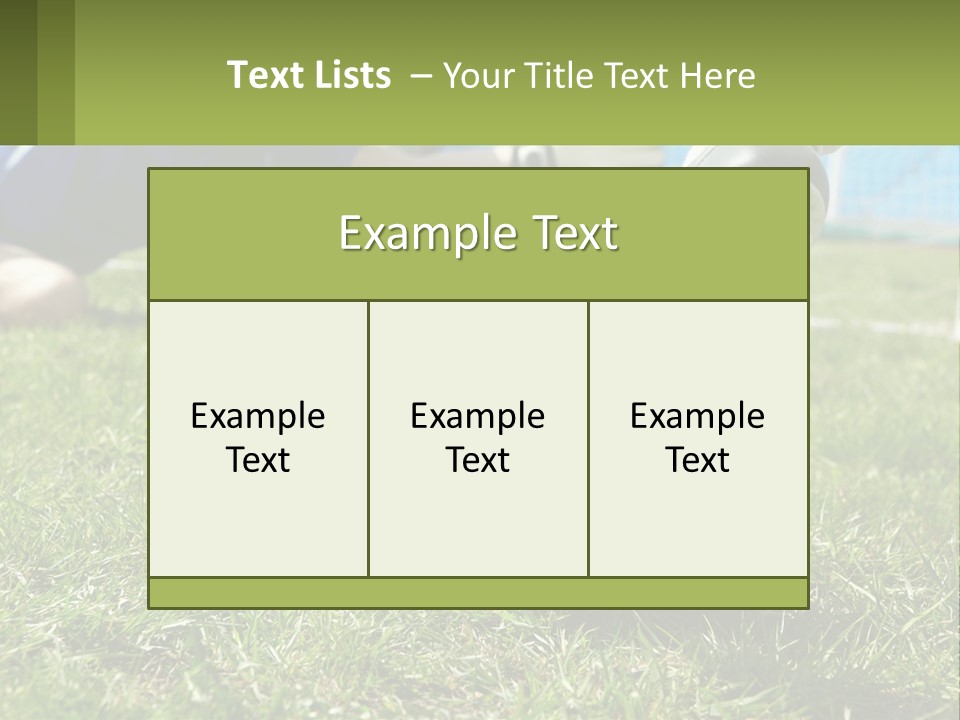 Park Lifestyle Soccer PowerPoint Template
