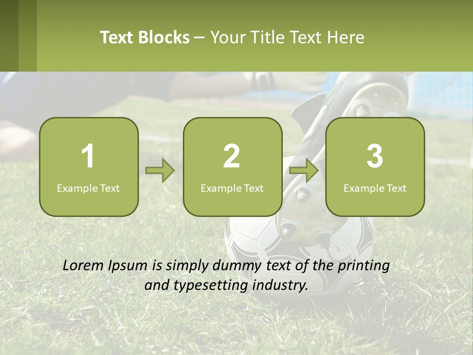 Park Lifestyle Soccer PowerPoint Template