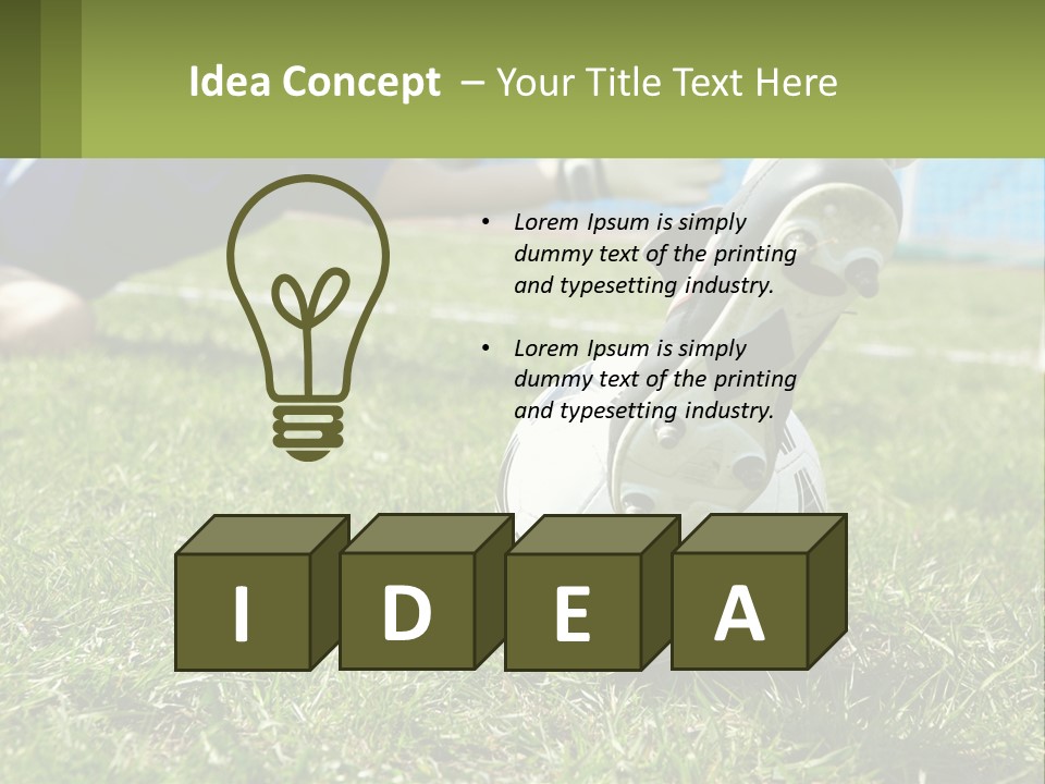 Park Lifestyle Soccer PowerPoint Template