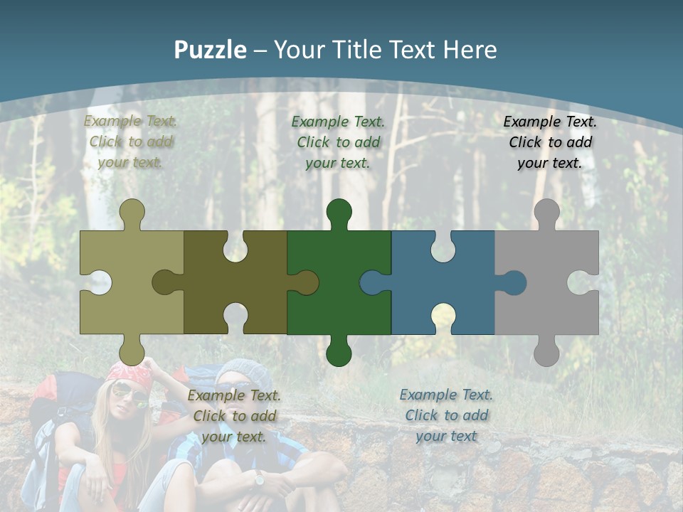 Highway Beautiful World PowerPoint Template