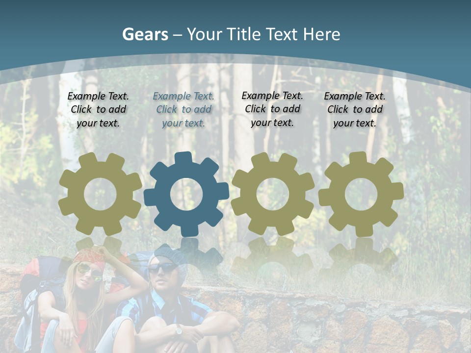 Highway Beautiful World PowerPoint Template