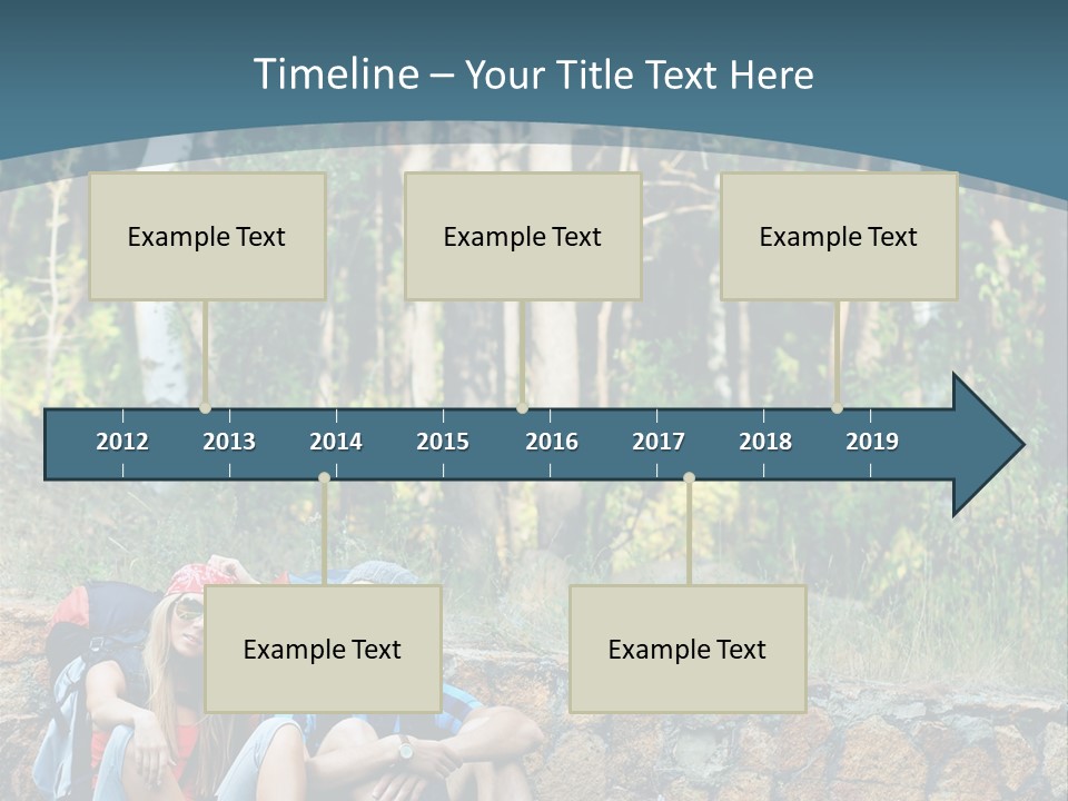 Highway Beautiful World PowerPoint Template