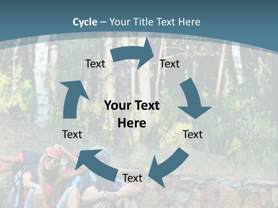 Highway Beautiful World PowerPoint Template