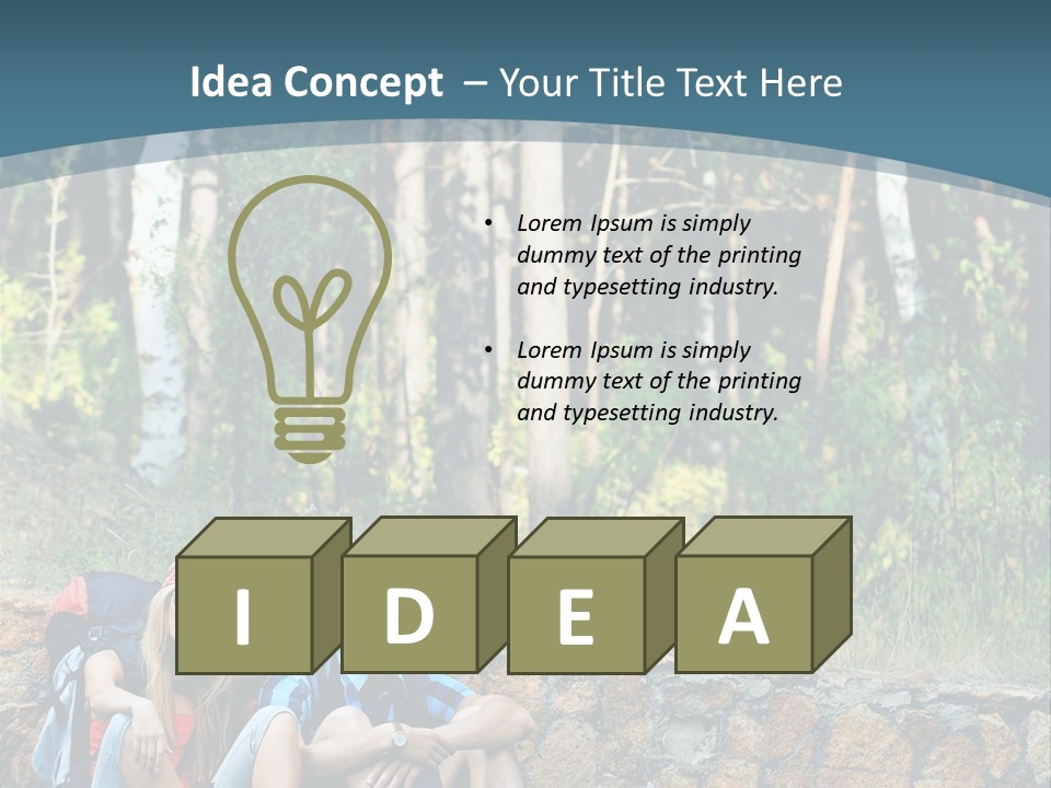 Highway Beautiful World PowerPoint Template