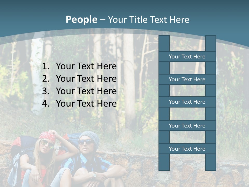 Highway Beautiful World PowerPoint Template