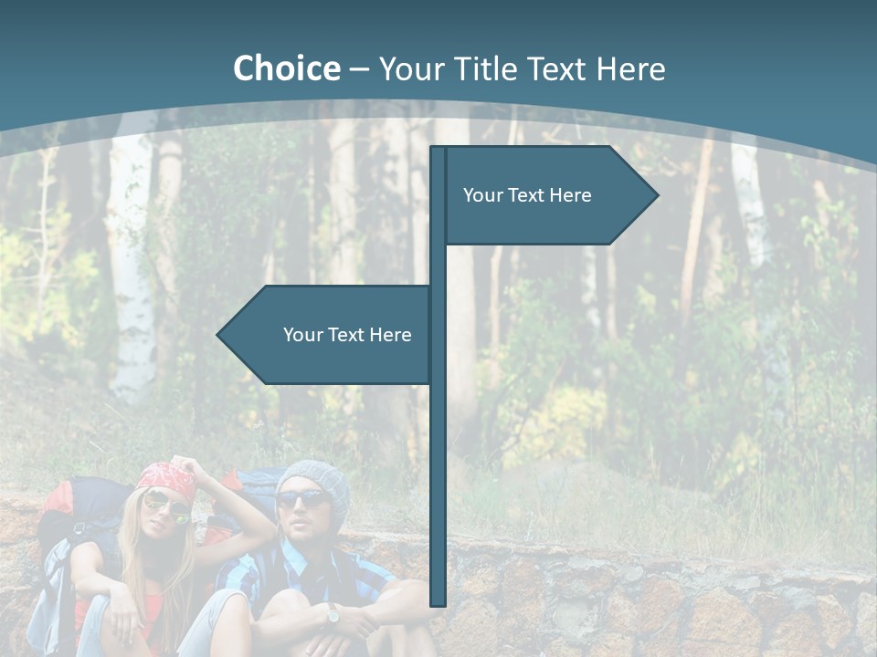 Highway Beautiful World PowerPoint Template